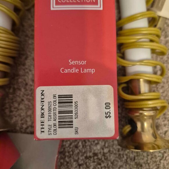 5 Electric Window Candle Light Glass Bulb Dusk To Dawn Sensor Light Brass  Base - Picture 9 of 10